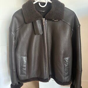 ARMA shearling leather aviator jacket